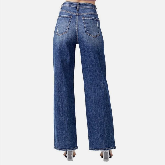 Risen Dark High Rise Wide Jeans - Picture 2 of 8